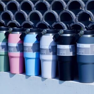 30oz Insulated Stainless Steel Tumbler with Handle | Vacuum Travel Water Bottle